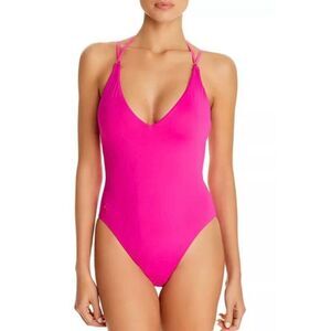 Polo Ralph Lauren Lace-up One Piece Swimsuit